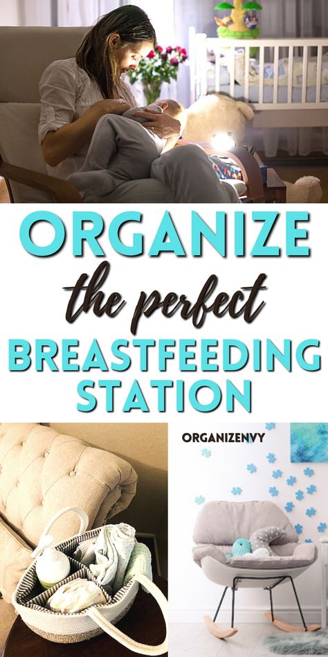 How to organize a breastfeeding station Bedside Nursing Station, Nursing Corner In Bedroom, Nursing Station Breastfeeding, Nursing Nook, Nursing Corner, Hand Snacks, Nursing Table, Breastfeeding Station, Nursing Foods