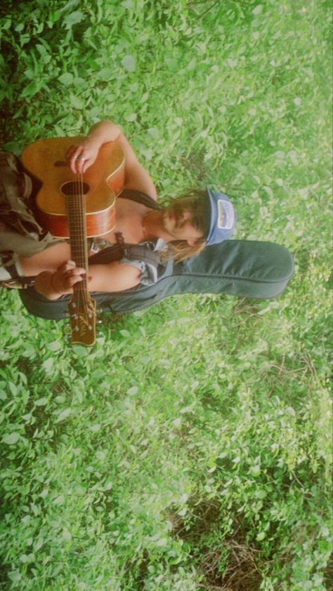 Joshua Harmon playing guitar in a forrest. hiking. #backseatlovers Josh Harmon Backseat Lovers, Playing Guitar In Nature, Josh Harmon, Joshua Harmon, Folk Music Aesthetic, Indie Folk Aesthetic, Joshua Core, Playing Guitar Aesthetic, Josh Core