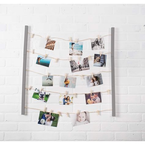 Cadre Photo Diy, Photo Collage Diy, Diy Photo Display, Diy Collage, Clip Picture Frame, Floating Picture Frames, Picture Frame Gallery, Collage Frame, Collage Diy