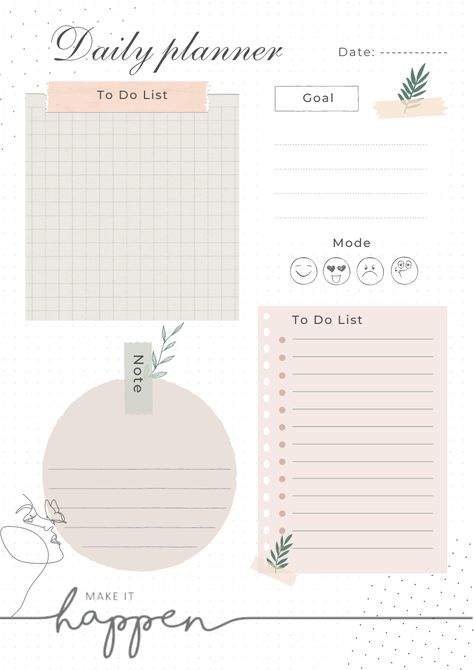 Planner Organization Ideas, Weekly Planner Print, Weekly Planner Design, Notes Templates, Flower Planner, Study Planner Printable, To Do Planner, Planner Icons, Creative Bookmarks