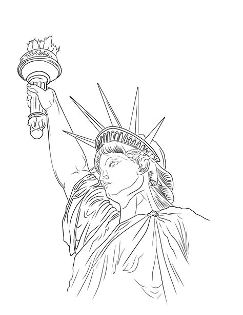 State Of Liberty Tattoo, State Of Liberty Drawing, Statue Of Liberty Drawing Sketch, Statue Of Liberty Tattoo Stencil, Liberty Statue Tattoo, Statue Of Liberty Tattoo Design, Statue Of Liberty Art, Statue Of Liberty Drawing, Statue Of Liberty Tattoo