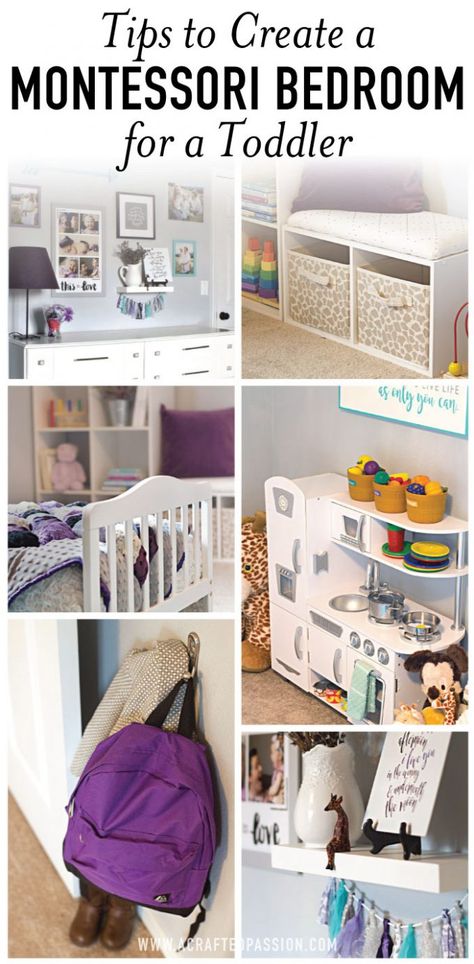 Use these tips to get started creating a Montessori toddler bedroom for your little one to nurture independence and build confidence at home. #toddlerbedroom #montessori #kidroom Small Toddler Bedroom, Montessori Toddler Room, Montessori Toddler Bedroom, Montessori Toddler Rooms, Toddler Bedroom Decor, Boy Toddler Bedroom, Montessori Bedroom, Montessori Room, Toddler Bedroom