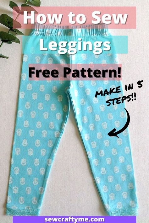 Diy Leggings Pattern, Kids Leggings Pattern, Girls Leggings Pattern, Diy Baby Leggings, Baby Leggings Pattern, Kids Pants Pattern, Leggings Sewing Pattern, Diy Leggings, Pants Pattern Free