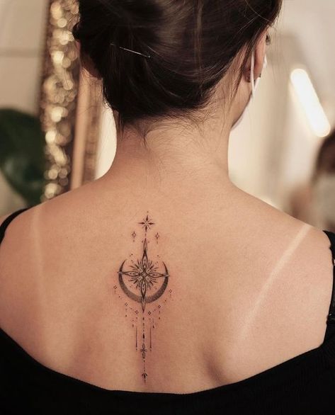 Rate This celestial spine tattoo ideas From ⭐1~10. 
SAVE & FOLLOW i will update everyweek. Vertical Spine Tattoos For Women, Girl Spine Tattoos, Feminine Back Tattoos, Spine Tats, Tattoo Ideas Inspiration, Bird Tattoos For Women, Holi Gift, Flower Spine Tattoos, Spine Tattoo Ideas