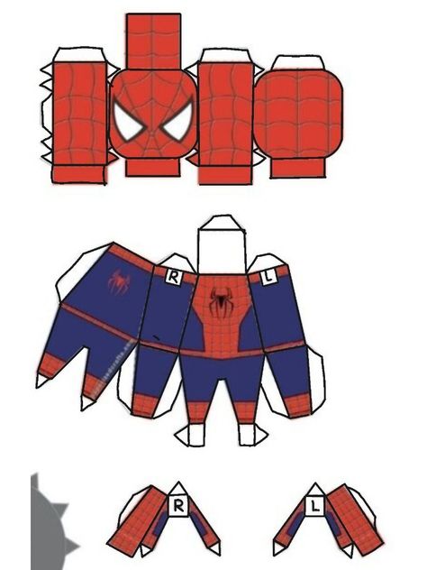 Spiderman Wrapping Ideas, Spiderman Origami, Spiderman Papercraft, Spiderman Craft, Printable Paper Toys Templates, Lego Spiderman, Paper Toy Printable, Paper Doll Craft, Paper Toys Template