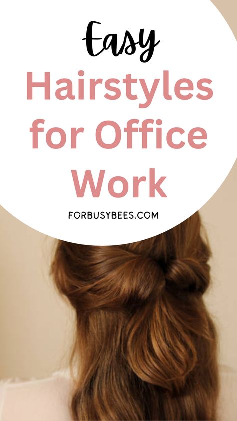 easy hairstyles for office work Long Hair Business Style, Office Hair Styles For Long Hair, Easy Business Casual Hairstyles, Long Hair Office Style, Long Hair For Office Hairstyle Ideas, Long Professional Hairstyles For Women, Easy Professional Hairstyles For Work Long Hair, Neat Hairstyles For Work, Business Casual Hairstyles Long