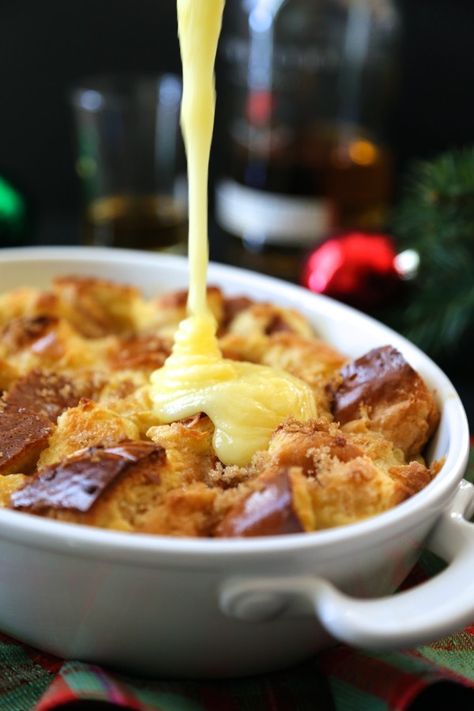 Bread Pudding With Whiskey Sauce, Whiskey Sauce Recipe, Challah Bread Pudding, Whiskey Sauce, Challah Bread Recipes, Challah Bread, Bread Pudding Recipe, Jewish Recipes, Challah