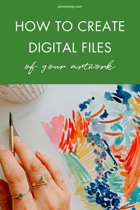 How To Sell Watercolor Paintings, Watercolor Items To Sell, How To Scan Artwork For Prints, Scanning Artwork For Prints, Watercolor Art That Sells, How To Digitize Artwork, How To Make Digital Art Prints, How To Make Art Prints To Sell, How To Print Art Prints