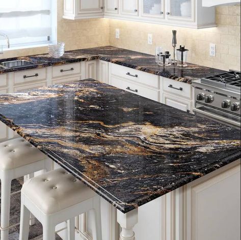 The Most Popular Granite Colors to Use In The Kitchen In 2021 Popular Granite Colors, Granite Kitchen Countertop, Epoxy Countertops, Cheap Countertops, Granite Colors, Granite Countertops Kitchen, Allen Roth, Granite Kitchen, Kitchen Redo