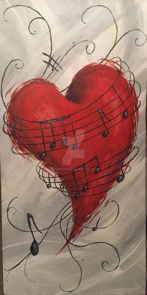 Painted Music Notes, Musical Painting Ideas, Music Paintings On Canvas, Music Canvas Painting Ideas, Music Inspired Paintings, Music Painting Ideas On Canvas, Music Painting Ideas Easy, Music Canvas Painting, Music Painting Canvas