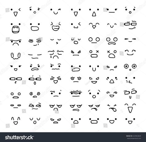 Doodle Faces Simple, Silly Face Doodle, Face Doodles Simple, Funny Face Doodle, Small Easy Drawings, Funny Face Drawings, Easy Tattoos To Draw, Drawing Ideas Easy Doodles, Cute Cartoon Faces