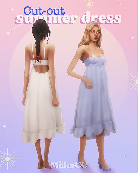 Cut-out summer dress | Miiko en Patreon New Maxis Match Sims 4 Cc, Sims 4 Cc Clothes Trendy, Sims 4 Cc Women Clothes Maxis Match, Sims 4 Southern Cc, Sims 4 Mods Clothes Maxis Match, Sims 4 Cc Clothing Maxis Match, Sims 4 Cc Prom, Sims 4 Maxis Match Cc Clothes Female, Maxis Match Sims 4 Cc Clothing