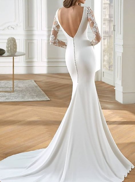 Wedding Dresses Mermaid Trumpet, Mermaid Trumpet Wedding Dresses, Jeweled Wedding Dress, San Patrick, Satin Bridal Gowns, Elegant Bridal Gown, Wedding Dresses Mermaid, Cheap Wedding Dresses Online, Exquisite Gowns