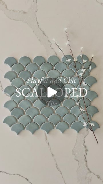 Tara Nelson on Instagram: "Playful and Chic Scalloped Tile 🤍  If you’re looking for a tile that’s different and fun but can also be classic and understated scalloped tile is a must! It comes in so many different colors and variations, scalloped tile can perfect any space! Great for kitchens and bathrooms!   Blue Scalloped Tile from @flooranddecor   Let me know what you think!   Photo via: shabbyfufu.com Photo via: Pinterest.com Photo via: westonebathrooms.com Photo via: backsplash.com Photo via: curatedinterior.com Photo via: architecturaldigest.com Photo via: dominomagazine.com Photo via: thesethreerooms.com Photo via: Pinterest.com Photo via: pinterest.com Photo via: pinterest.com Photo via: flooranddecor.com Photo via: backsplash.com  And don’t forget to like, save, and follow @taranel Scallop Tile Bathroom, Scalloped Tile, Scallop Tiles, Bold Tile, Statement Tiles, New House Bathroom, Lifestyle Content, Kitchen Backsplash, Tile Design