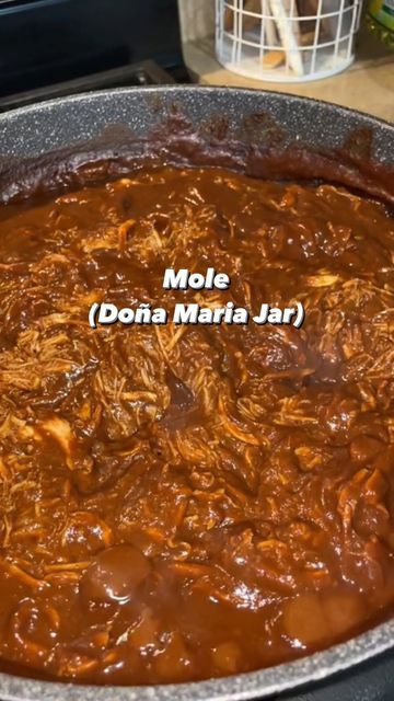 Chicken Mole In Crockpot, Chicken Mole Enchiladas Dona Maria, Don Maria Mole Easy Recipes, Crockpot Mole Chicken, How To Make Chicken Mole, Easy Mole Recipe Chicken, Chicken And Mole Sauce, Chicken Mole Crockpot, Doña Maria Chicken Mole Recipe