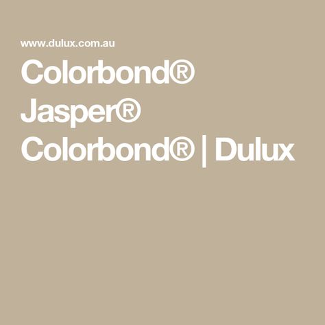 Colorbond® Jasper® Colorbond® | Dulux Red Brick Exteriors, Popular Color Schemes, The Undertones, Colour Consultant, Exterior Color Schemes, Paint Types, Red Bricks, Exterior Brick, Colorful Furniture