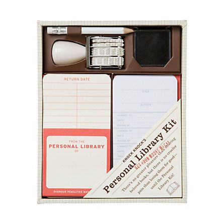 i want. via shopterrain.com Personal Library Kit, Bodleian Library, Library Wedding, Card Catalog, Personal Library, Ink Toner, Journal Stationery, Fashion Toys, Book Plates