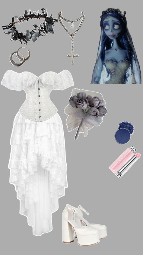 # Halloween Costume Ideas 3, Tims Outfits, Corpse Bride Dress, Corpse Bride Halloween, Halloween Bride Costumes, Tim Burton Halloween, Bride Halloween, Bride 2024, Corpse Bride Costume