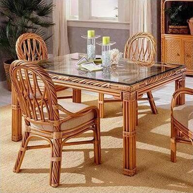 South Sea Rattan 3300 New Twist Dining Table Table Chairs Design, Bamboo Dining Table, Bamboo Furniture Design, Leopard Chair, Hawaiian Home Decor, Dining Room Design Luxury, Small Table And Chairs, Sofa Couch Design, Room Design Luxury