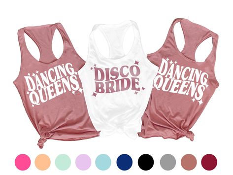 Dancing Queen Bachelorette, Bachelorette Disco, Bachelorette Shirts Beach, Disco Bride, Nashville Bachelorette Shirts, Funny Bachelorette Shirts, Last Disco Bachelorette, Bachelorette Party Shirts Funny, Disco Bachelorette Party