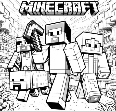 Minecraft Sheep, Minecraft Skeleton, Minecraft Dogs, Iron Golem, Minecraft Coloring Pages, Minecraft Characters, Screen Free Activities, Painting Medium, Pumpkin Head