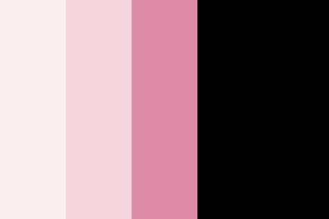 Pink And Black Colour Palette, Black Pink Color Palette, Pink Black Color Palette, Pink And Black Color Palette, Flat Color Palette, الفن الرقمي, Black Color Palette, Email Examples, Cool Color Palette