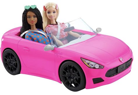 Barbie Convertible, Barbie Silhouette, Barbie Car, Pink Convertible, Personalized License Plates, Dolls Prams, Barbie Toys, Pink Doll, Pink Car