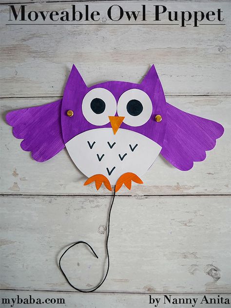 Owl Puppet, Harry Potter Art Projects, Science Experience, Kids Craft Gifts, Owl Templates, Steam Activity, Pen And Paper Games, Activity For Preschoolers, Puppets For Kids