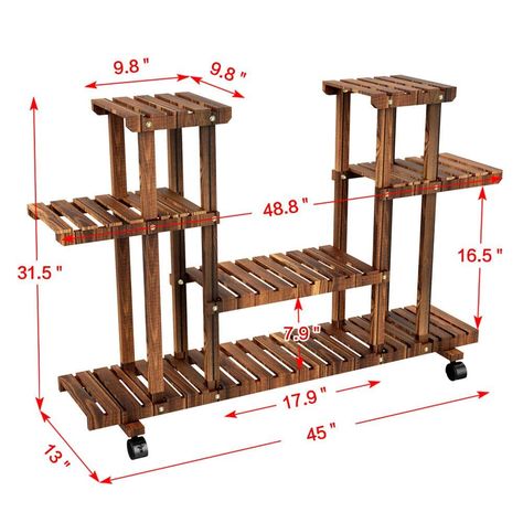 Wooden Plant Stands Indoor, Ladder Stands, Flower Shelf, Wood Shelving Units, Support Pour Plante, Plant Stands Outdoor, Tiered Garden, Wooden Plant Stands, Plant Display