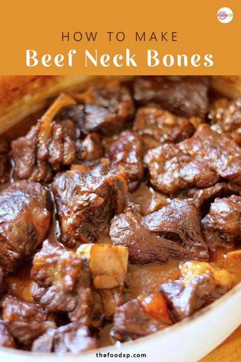 Beef Neck Bone Soup Recipe, How To Cook Beef Neck Bones, Neckbones And Potatoes On Stove, Beef Bones Recipe Dinners, Beef Neck Bones Recipe Instant Pot, Neck Bones And Potatoes Recipes, Beef Neck Bones Recipe Oven, Soup Bones What To Do With, Beef Bone Recipes