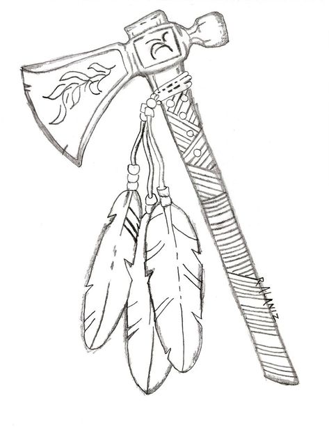 Tomahawk Drawing, Native American Tomahawk, Indian Tomahawk, Native Indian Tattoos, Indian Skull Tattoos, Animal Stencil Art, Native American Tattoo Designs, Indian Tattoo Design, Native American Drawing