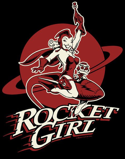 Shovel Head, Sci Fi Girl, Flat Tracker, Pin Up Posters, Retro Space, Pinup Art, Rocket Girl, Ship Drawing, Space Girl