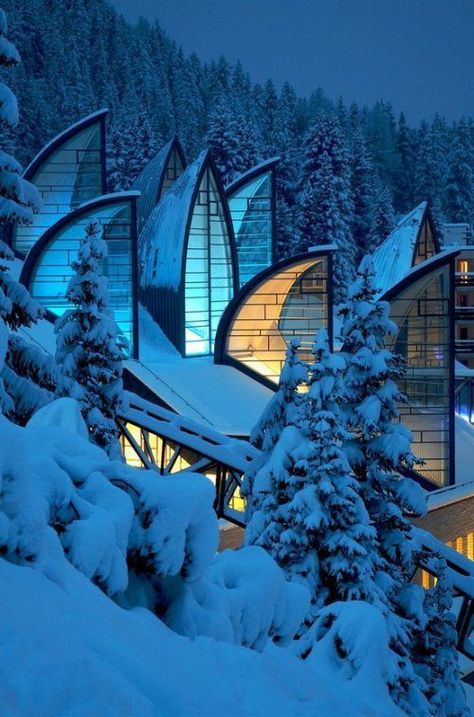 Architecture Cool, St Moritz, Futuristic Architecture, Mechanical Engineering, Grand Hotel, Beautiful Architecture, Beautiful Buildings, Places Around The World, Amazing Architecture