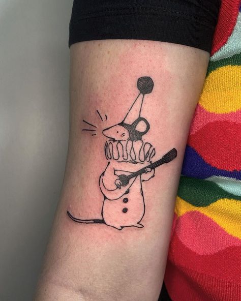 Clown Flash, Pastel Tattoo, Lamb Tattoo, Locket Tattoos, Rat Tattoo, Cult Of The Lamb, Food Tattoos, Clown Tattoo, Cute Clown