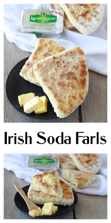 Griddle Bread, Farls Recipe, Soda Farls, Irish Souvenirs, Irish Dinner Recipes, Weird Recipes, Dinner Biscuit, Irish Dinner, Irish Recipes Authentic