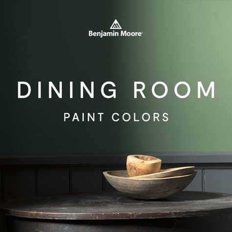 Dramatic Dining Room Colors, Dining Room Paint Colors Benjamin Moore, Painting Ideas Dining Room, Aesthetic Paint Ideas, Dining Room Paintings On Canvas, Farmhouse Dining Room Paint, Popular Dining Room Colors, Dining Room Painting Ideas, Best Dining Room Paint Colors