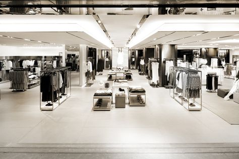 Zara store by Elsa Urquijo Architects, Hong Kong Decor Store Design, Pop Up Store Design, Retail Store Layout, Zara Store, Industrial Inspiration, Retail Store Interior, Store Layout, Store Interiors, Retail Design Blog