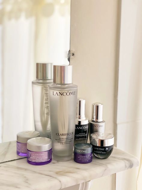 Lancome Skincare Routine, Lancome Aesthetic, Lancome Skincare, Lancome Makeup, Asian Skincare, Skin Care System, Skincare Video, Skin Care Items, How To Exfoliate Skin