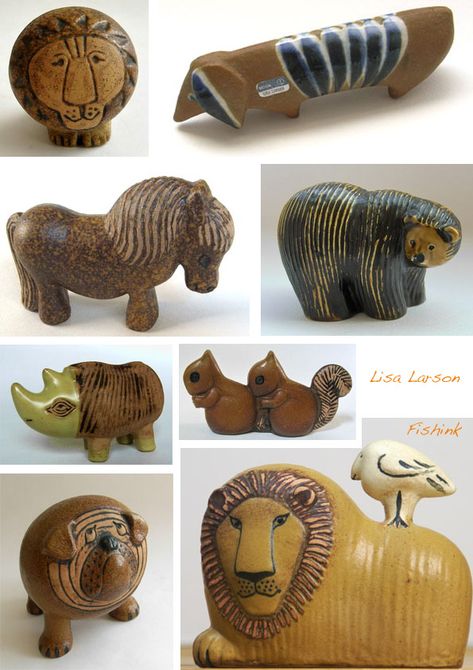 Animal Art Projects, Lisa Larson, Pottery Animals, Porcelain Animal, Sculptures Céramiques, Scandinavian Ceramic, Pottery Handbuilding, Mid Century Pottery, Clay Animals