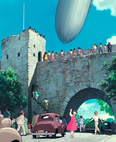 Studio Ghibli — ghibli-collector: Vertical Pan Shots - Kiki’s... Pan Background, Vertical Composition, Isao Takahata, Studio Ghibli Background, Sci Fi Anime, Japanese Animated Movies, Ghibli Artwork, Kiki's Delivery Service, Japanese Film