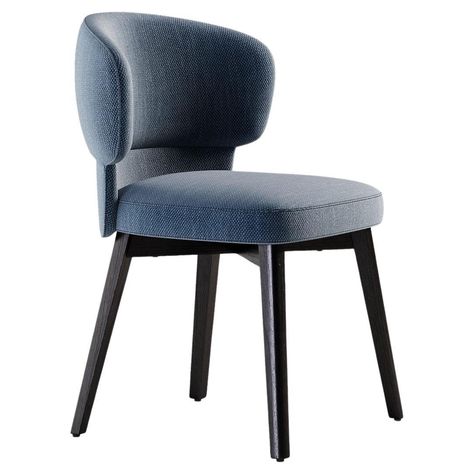 Available with metal or wood base. Also a swivel version is available. 25 MORTON is a statement – a deft blend of elegant upholstered chair and armchair that holds its own both at a dining table or in a boardroom. One striking feature of this lightweight item of furniture is the precisely executed two-part upholstery of the backrest, which quietly envelops the body. The subtle suspension mechanism in the backrest pleasantly accentuates the movements of the person sitting in the piece. Typically Sebastian Herkner, Boardroom Table, Upholstered Chair, Person Sitting, Fitted Furniture, Art Furniture, Upholstered Dining Chairs, Accent Furniture, Upholstered Chairs