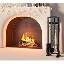 Fireball Fireplace, Outdoor Fireplace Stone, Indoor Outdoor Fireplace, Fireplace Tools Set, Design Fireplace, Indoor Outdoor Fireplaces, Fireplace Stone, Black Fireplace, Iron Fireplace