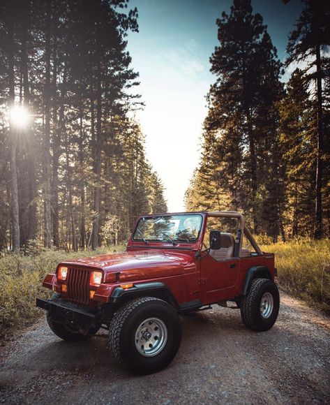 Old Jeep Wrangler, Red Jeep Wrangler, 2 Door Jeep, Jeep Gear, Cj Jeep, Badass Jeep, Red Jeep, Jeep Wrangler Accessories, Jeep Yj