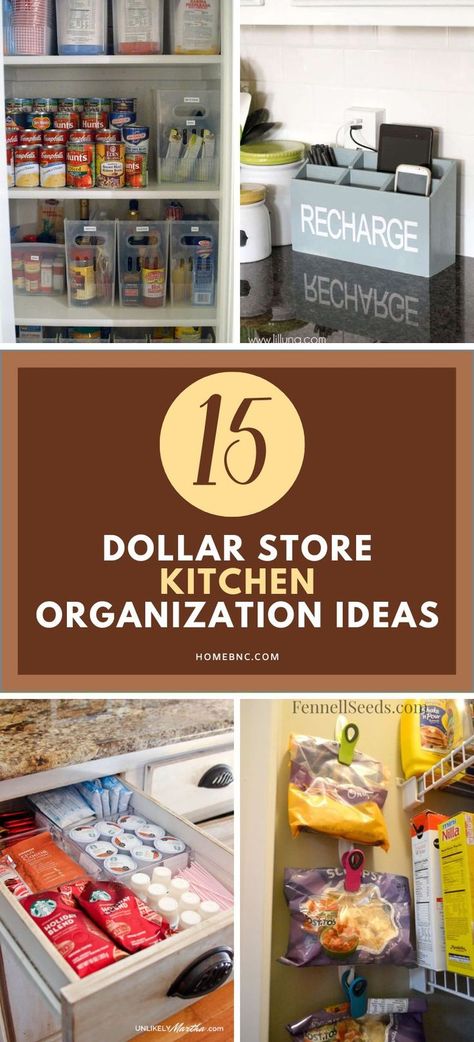 By applying simple hooks to your wall, you can create an area that is ideal for oversized pots and pans. Likewise, purchasing a few tupperware items from the dollar store allows you to declutter your pantry and organize it so that you are able to easily find the items you’re looking for. Storage Ideas For Tupperware, Store Tupperware Ideas, How To Organize Tupperware Cabinet, Dollar Store Kitchen Organization, Tupperware Organizing, Decorating On A Dime, Tupperware Storage, Clear Storage Bins, Kitchen Organization Ideas