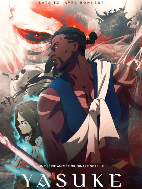 Yasuke Black Samurai Anime, Yasuke Samurai, Movie Suggestions, Kelly Thompson, Samurai Anime, Afro Samurai, Netflix Anime, Cartoon Artwork, Netflix Original Series