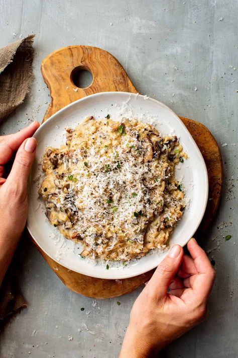 Wild Mushroom Risotto - Coley Cooks Best Mushroom Risotto, How To Make Risotto, Mushroom Risotto Recipes, Italian Dinner Recipes, Creamy Rice, Risotto Recipe, How To Cook Mushrooms, Wild Mushroom, Mushroom Risotto