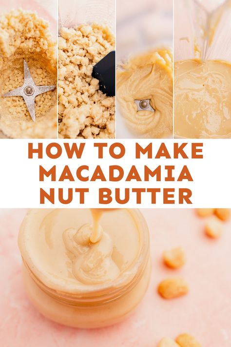 My recipe for a deliciously creamy macadamia nut butter will give you a spread that’s bursting with so much flavor. This 3-ingredient recipe is not only simple to do but also tastes so amazing you’ll want to use it over everything! Macadamia Butter Recipes, Macadamia Oil Recipes, Macadamia Nut Butter Uses, Low Carb Macadamia Nut Recipes, Macadamia Nut Recipes Savory, Diy Nut Butter Recipes, Macadamia Nut Butter Recipes, Raw Macadamia Nut Recipes, Macadamia Nut