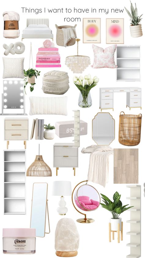 Room Wishlist, Beach Room Decor, White Room Decor, Classy Bedroom, Bedroom Decor Inspiration, Room Redesign, Things I Want, Preppy Room Decor, Preppy Room