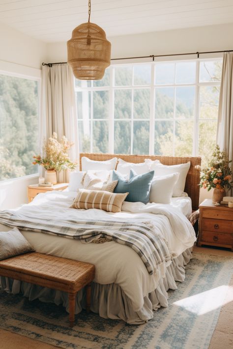 Cali Apartment, Cottagecore Bedrooms, Cottagecore Bedroom Ideas, Cottagecore Bedroom, Spring Bedroom, House Aesthetic, Cottage Bedroom, Dream Cottage, Country Bedroom