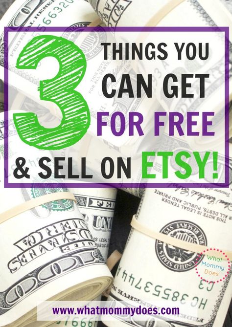 3-things-you-can-get-for-free-and-sell-on-etsy Money Making Ideas, Stuff For Free, Quick Cash, Crafts To Make And Sell, Etsy Business, Free Things, Craft Business, Money Making, Diy Crafts To Sell